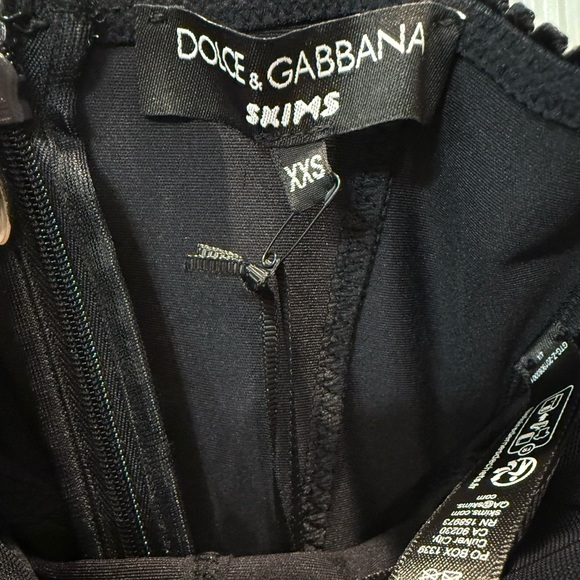 SOLD‼️Skims x Dolce & Gabbana Collab: Onyx Body Dress; Black Bustier Midi Dress - Picture 5 of 11